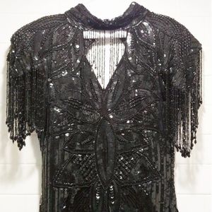 Vintage Sequins Ball Gown